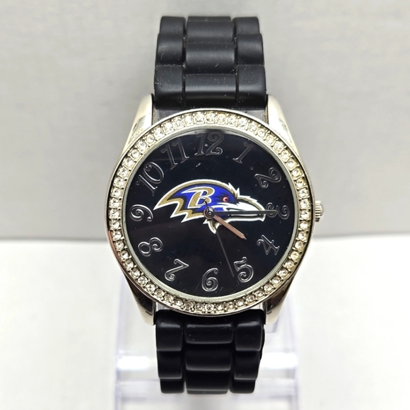 Women Game Time Baltimore Ravens Glitz Quartz Watch 38mm Crystals New Battery - Picture 1 of 9
